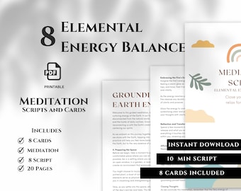 8 Element Guided Meditation Scripts: Mindfulness Healing (PDF)