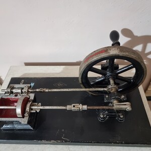 Vintage Steam Engine Model; Vintage Metal Machine; Antique Decor - Etsy