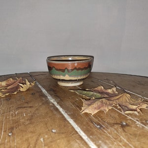 Antique ceramic bowl, primitive, rustic decor