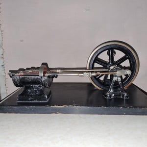 Vintage Steam Engine Model; Vintage Metal Machine; Antique Decor - Etsy