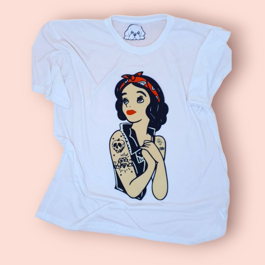 Camisa de Disney punk de Blancanieves camisa de disney con tatuaje de Blancanieves camiseta inapropiada de Disneyworld camisas de princesas de Disney impares E Girl Punk Rock Etsy Espana