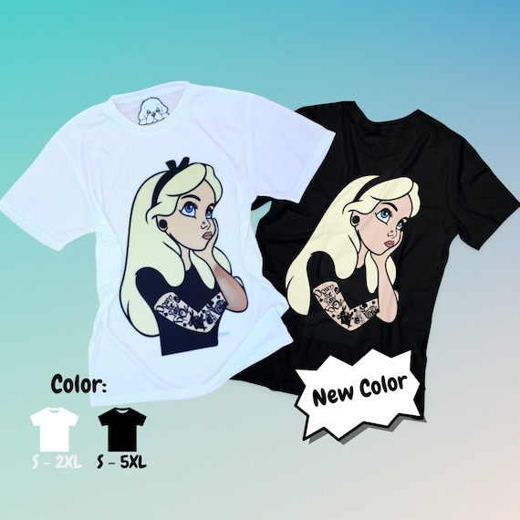 Alice Punk Shirt,inappropriate Disneyworld T Shirt, Odd Alice Punk Shirt,inappropriate Disneyworld T Shirt, Odd