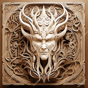 Laser Burn PNG | 3D Illusion | Laser Engrave | Laser Engraving Ready | Lightburn File | Glowforge Design File | Movie Character - Warrior V2