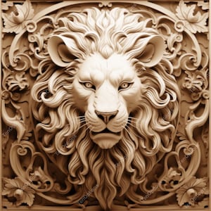 Grabación láser PNG, Grabado láser Png, Archivo Lightburn, Archivo de grabado láser de ilusión 3D, Diseño instantáneo Descargar archivo de grabación láser, León V2