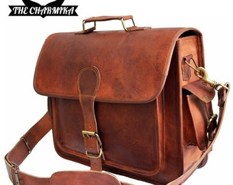 Handmade Genuine Leather Office And Messenger Bag For Man & Woman