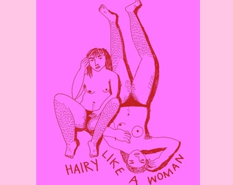 Postkarte - Hairy Women - A6 Print