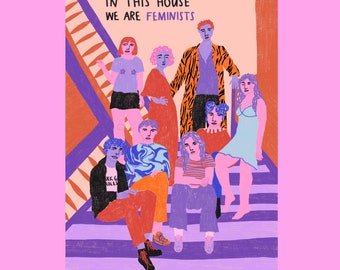 Kunstdruck - We are feminists - A4 Print