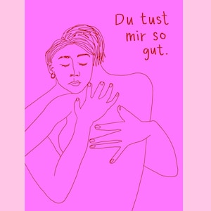Postkarte - Du tust mir so gut - Impressão A6