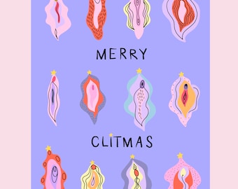 Weihnachtskarte - Merry Clitmas - A6