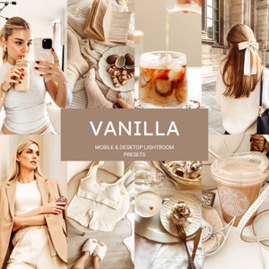 10 Vanilla Mobile & Desktop Lightroom Presets,Beige Presets,Cozy Presets,Boho Presets,Cream Presets,Blogger Presets,Instagram Presets