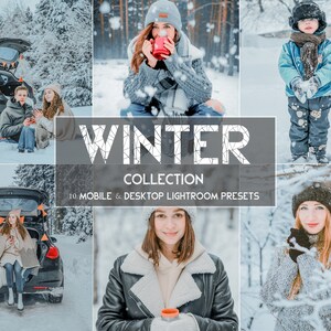10 Winter Lightroom Presets For Mobile & Desktop,Winter Photography Presets,Snowy Winter Lightroom Presets,Blogger Presets,Influencer Preset