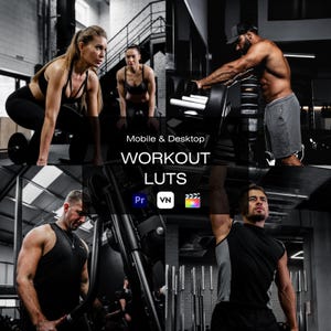 10 LUT-ów do gradacji kolorów ćwiczeń na siłowni, LUT-ów fitness, LUT-ów sportowych, LUT-ów Premiere Pro, LUT-ów Final Cut Pro, LUT-ów Vn, filtrów wideo, LUT-ów Da Vinci, LUT-ów