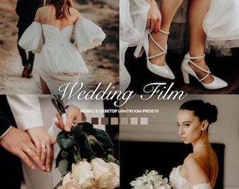 10 Wedding Film Lightroom Presets, Rich Brown Presets, Warm, Creamy, Muted Presets, Elopement Presets, Luxury Warm Presets, Mobile Presets