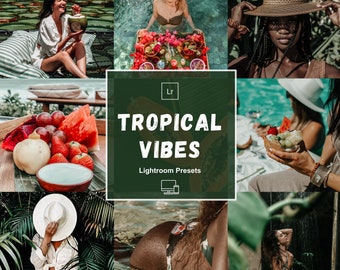 Lightroom-presets tropische zomer, strandfotografie (digitale download)