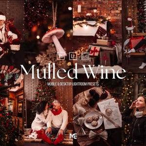 10 Glühwein Weihnachten Lightroom Presets, Weihnachten Presets, Urlaub Presets, Stimmungsvollen Presets, Reichen Gemütlichen Presets, Festlichen Presests, Weihnachten Presets