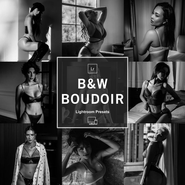 10 Black And White Boudoir Lightroom Presets,Boudoir Presets,Boudoir Lightroom Presets,Boudoir Photography Lightroom Presets,Lighroom Preset