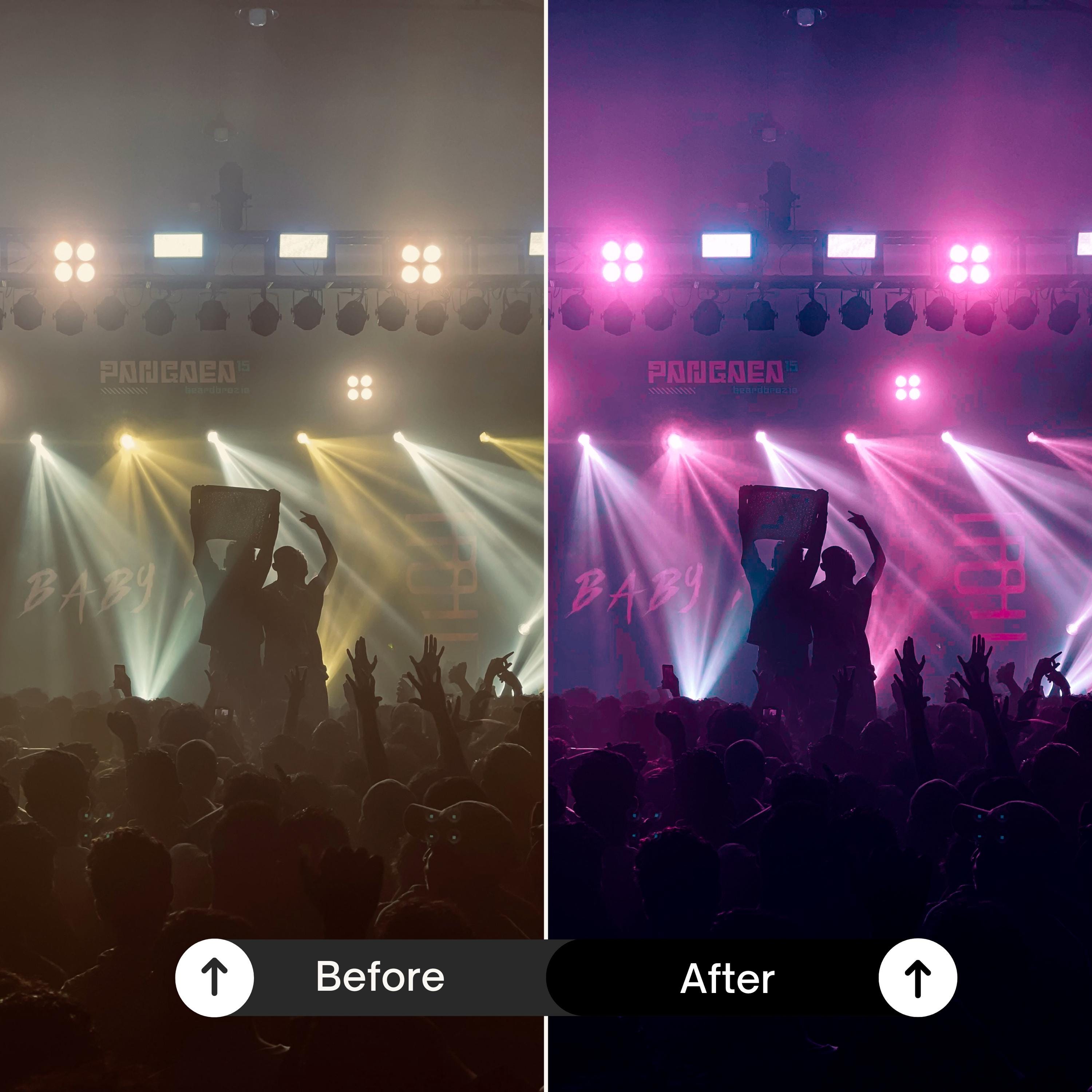 10 CONCERT Lightroom Presets,night Concert Presets,live Music Presets ...
