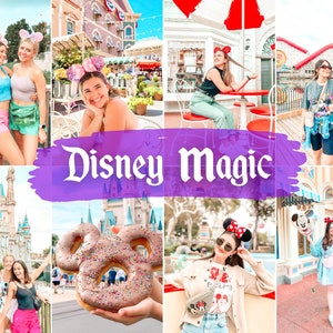 10 Disneyland Mobile And Desktop Lightroom Presets,Bright Vibrant Presets,Instagram Presets, Bright Colorful Presets