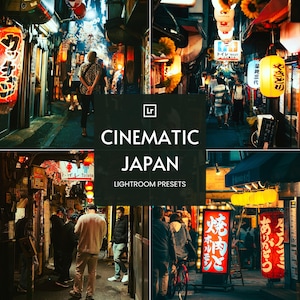 12 CINEMATIC JAPAN Lightroom Presets,Tokyo Presets,Cinematic Presets,Night Street Presets,Neon Presets,Instagram Presets,Mobile Presets