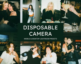 10 Einweg-Kamera Lightroom Voreinstellungen, körnige Film Voreinstellungen, Retro ästhetische Voreinstellungen, Film Voreinstellungen, Instagram Voreinstellungen, Vintage Film Voreinstellungen