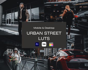 10 LUT de calle urbana cinematográfica, LUT de oscuridad cinematográfica, LUT de melancolía, LUT de Premiere Pro, LUT de Da Vinci, gradación de color, LUT de vídeo, LUT de VN, Final Cut Pro