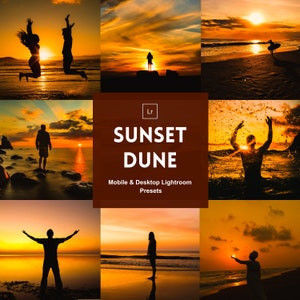 10 Sunset Mobile & Desktop Lightroom Presets,Golden Hour Presets,Beach Instagram Presets,Blogger Presets,Warm Presets,Summer Presets