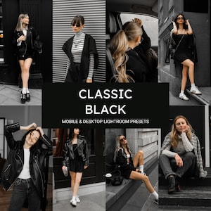 10 Classic Black Mobile Lightroom Presets,Luxury Black Presets,Dark Presets,Black Presets,Instagram Presets,Blogger Presets,Fashion Presets