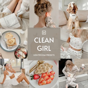 10 CLEAN GIRL Lightroom Presets,That Girl Presets,Aesthetic Presets,Natural Presets,No Filter Presets,Bright Airy Presets,Instagram Presets