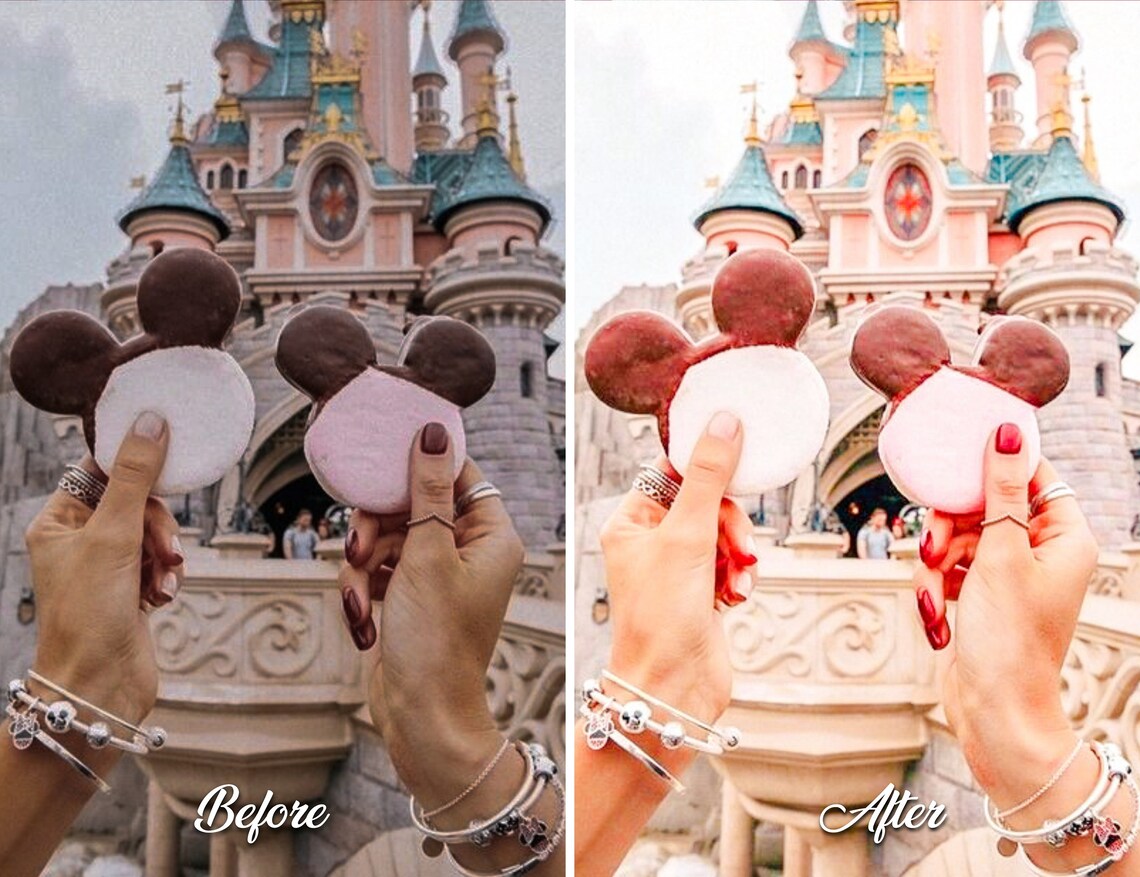10 Disneyland Mobile and Desktop Lightroom Presets,bright Vibrant