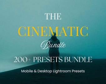 200+ Cinematic Lightroom Presets | Mobile and Desktop, Urban and Moody Looks (Digital Download)