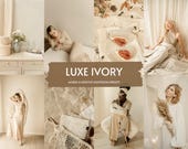 10 LUXE IVORY Lightroom Presets,Mobile & Desktop,Beige Aesthetic Presets,Creamy Presets,Neutral Presets,Blogger Presets,Instagram Presets,