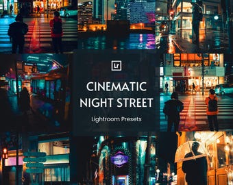 May include: A collection of Lightroom presets for creating cinematic night street photography. The presets are designed to enhance colors, contrast, and mood, giving your photos a professional and artistic look.
