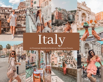 10 Lightroom Presets-Italy Presets, Italy Summer Presets,Europe Presets,Summer Presers,Travel Presets, Insta Blogger Presets,Warm Presets