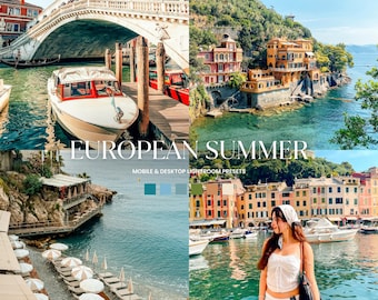 10 EUROPEAN SUMMER Lightroom Presets, Mobile & Desktop Presets, Summer Presets, Travel Presets, Beach Presets, Instagram Presets