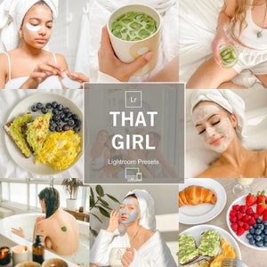 10 THAT GIRL Lightroom Presets, Aesthetic Clean Presets,Natural Presets,Aesthetic Influencer Presets,Bright Clean Presets