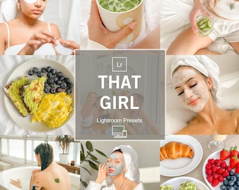 10 THAT GIRL Lightroom Presets, Aesthetic Clean Presets,Natural Presets,Aesthetic Influencer Presets,Bright Clean Presets
