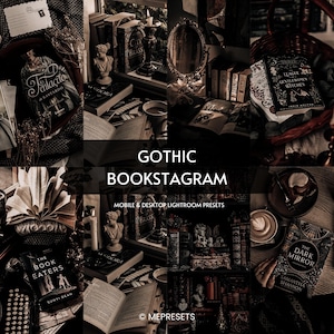 10 Gothic Book Lightroom Presets,Mobile & Desktop Presets,Booksgram Presets,Gothic Presets,Dark Academia Presets,Horror Presets,Dark Presets