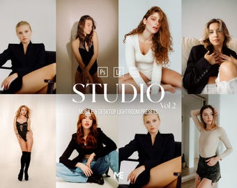 20 STUDIO Portrait Lightroom Presets, Mobile & Desktop Presets, Portrait Lightroom Presets, Skin Presets, Warm Presets, Indoor Presets