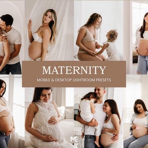 10 MATERNITY Lightroom Presets, Mobile & Desktop, Mommy Blogger Presets, Family Presetss, Warm Presets, Muted Creamy Tone Presets