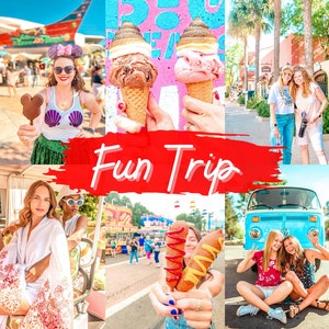 10 Bright Colorful Lightroom Presets, Disney Lighroom Presets, Lifestyle Vibrant Presets For Instagram, Vibrant Presets