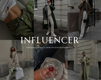 10 Dark Aesthetic Influencer Lightroom Presets, Moody Dark Aesthetic Presets, Dark Presets,Aesthetic Presets, Influencer Presets
