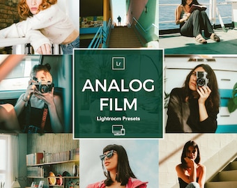 10 Analog Film Lightroom Presets,35mm Lightroom Presets,Film Presets,Grainy Filter Lightroom,Disposable Camera Presets,Blogger Presets