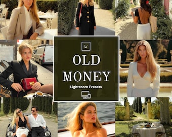 10 ajustes preestablecidos de Lightroom para dispositivos móviles y de escritorio de Old Money, ajustes preestablecidos de Lightroom estéticos de Old Money, ajustes preestablecidos vintage antiguos, ajustes preestablecidos de Lightroom, ajustes preestablecidos retro