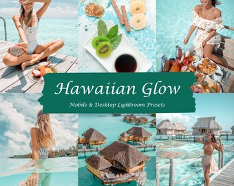 Hawaiianische Sommer Lightroom Voreinstellungen, Handy & Desktop, Strandfotografie belebend