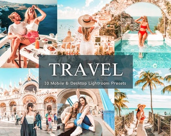 10 Lightroom-voorinstellingen voor reizen, heldere zomerfilters (mobiel en desktop)