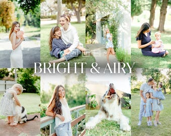 10 BRIGHT & AIRY Lightroom Presets, Light Airy Presets, Bright Clean Presets, Airy Wedding Presets, Outdoor Presets, Mobile Presets