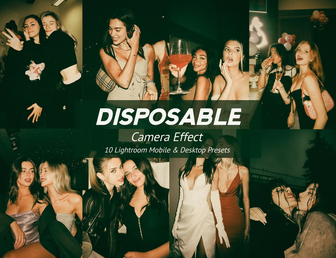 10 Disposable Camera Effect Lightrrom Mobile & Desktop Presets