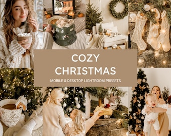 10 Cozy Christmas Lightroom Presets,Christmas Presets,Holiday Presets,Warm Presets,Rich Cozy Presets,Mobile Presets,Instagram Presets