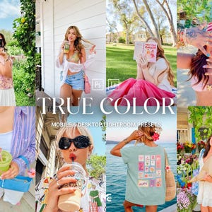 10 BRIGHT COLORFUL Lightroom Presets, True To Color Presets, Mobile & Desktop Presets, Summer Presets, Vibrant Presets, Color Pop Presets