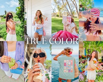 10 BRIGHT COLORFUL Lightroom Presets, True To Color Presets, Mobile & Desktop Presets, Summer Presets, Vibrant Presets, Color Pop Presets